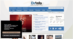 Desktop Screenshot of drinfo.hu